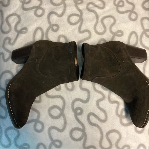 PLDM for PALLADIUM Sz EU 39 Suede Leather Booties Stacked Heels - Picture 5 of 12